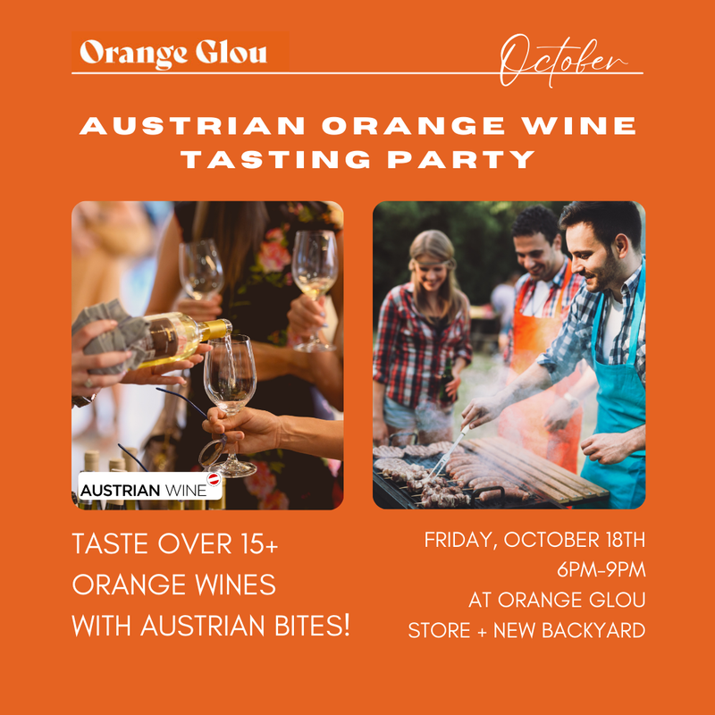 Austrian Orange Wine Tasting Party, Oct 18, 2024